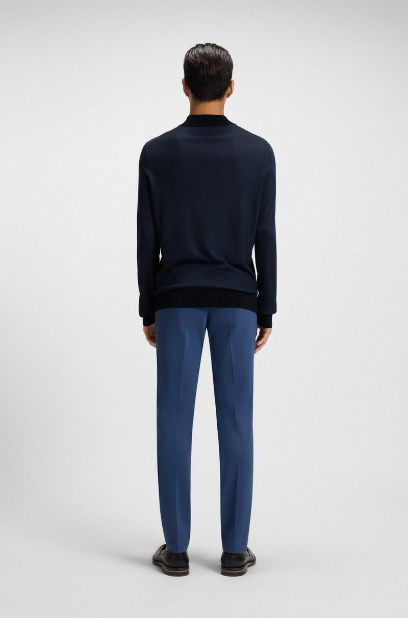 SILK-PIQUÉ SWEATER WITH MOCK NECK 5