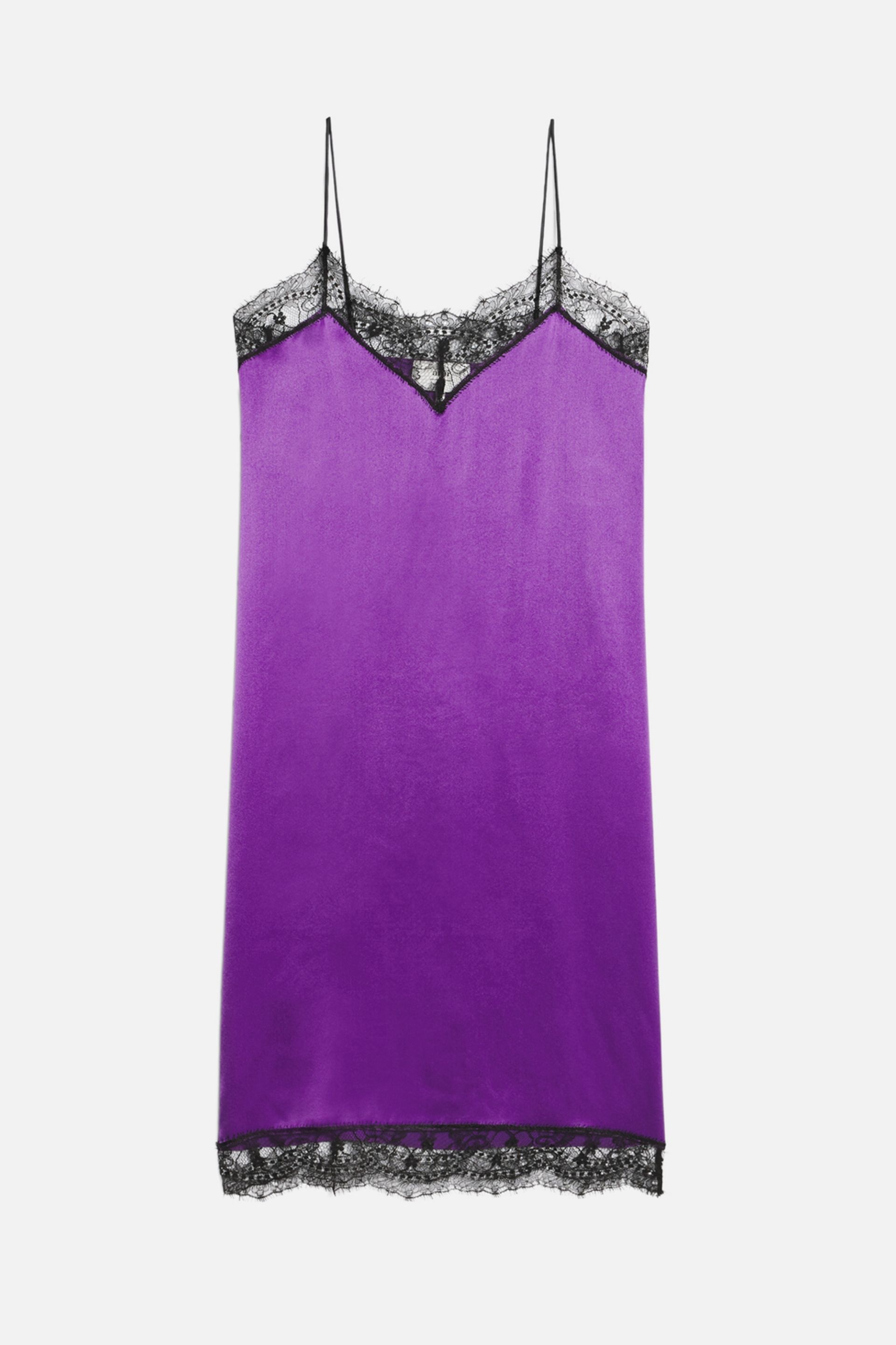 Strap Dress With Lace - 1