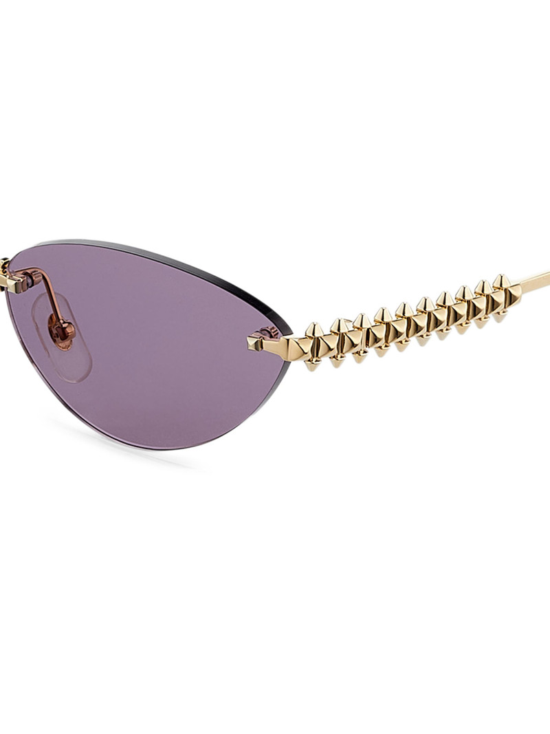 Women's Clash De 58MM Cat-Eye Sunglasses - Gold Violet 3