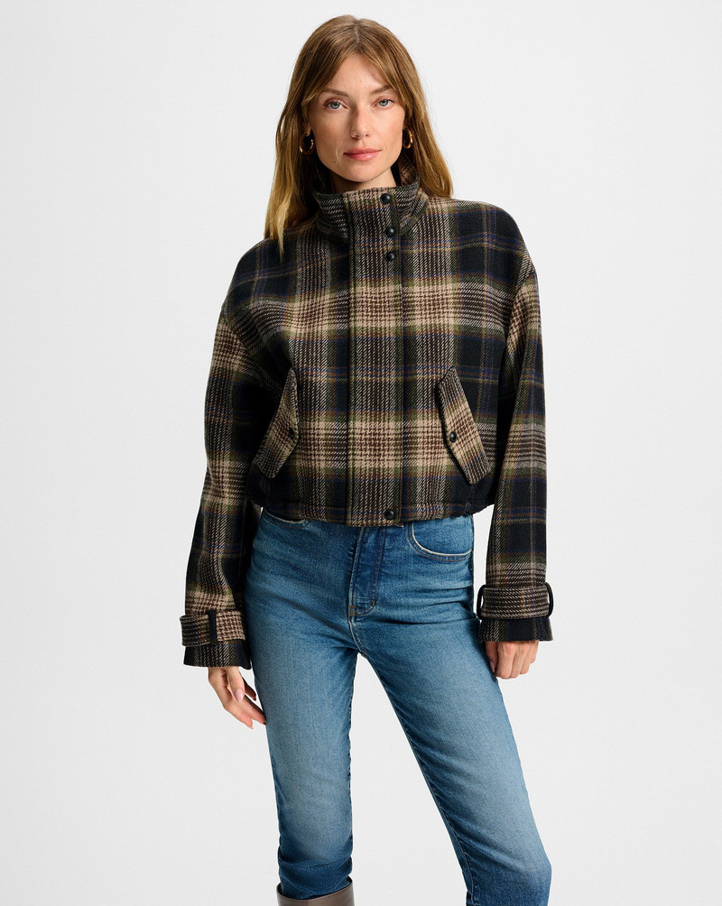 VERONICA BEARD BATEMAN PLAID JACKET outlook