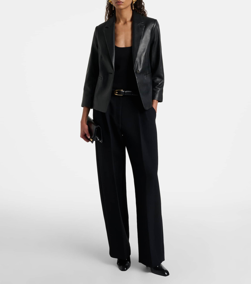 Vince Leather blazer outlook