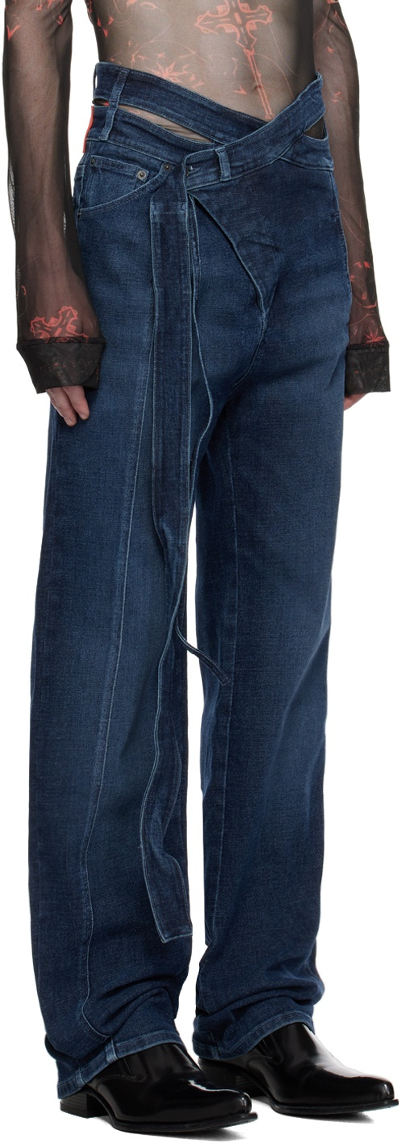 OTTOLINGER Blue Wrap Jeans outlook