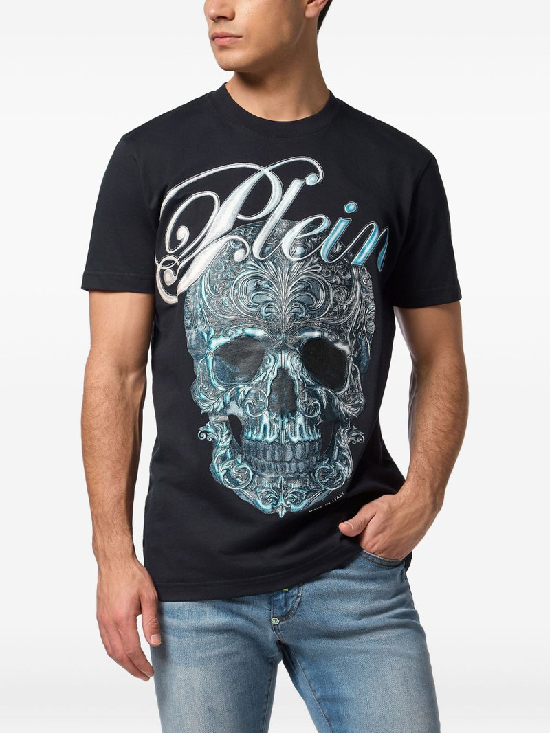 PHILIPP PLEIN skull-print cotton T-shirt outlook