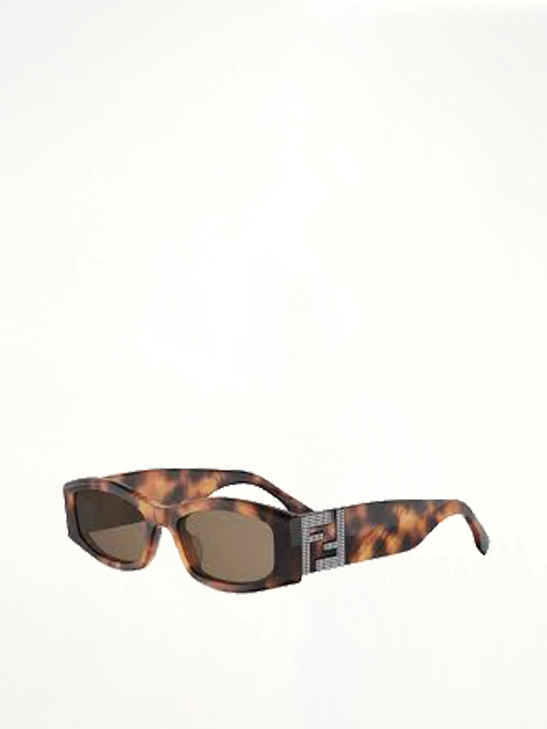 Forever Fendi FE40204I Acetate Sunglass in Yellow - 1