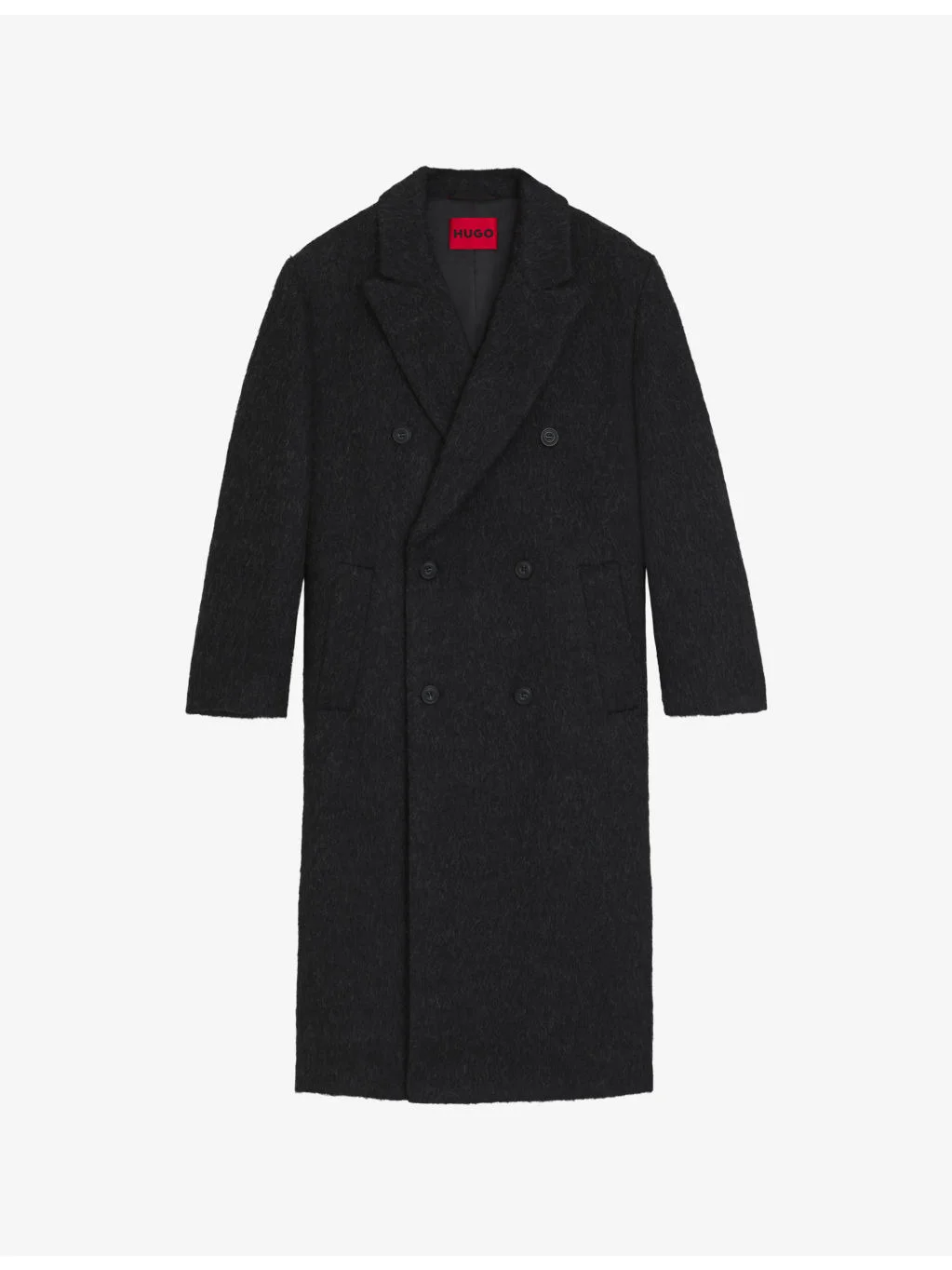 Double-Breasted Relaxed-Fit Wool-Blend Coat - 1