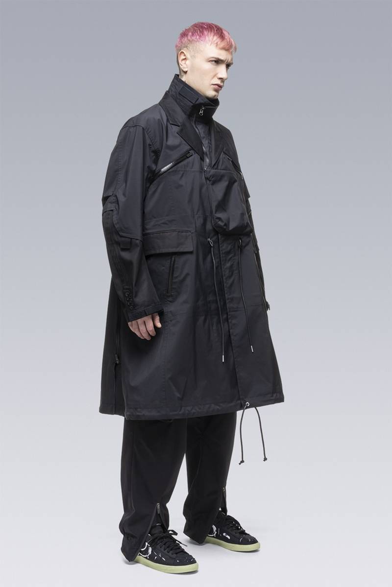 ACRONYM SAC-J2760 sacai / ACRONYM Trench Coat Black outlook