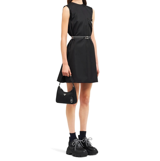 PRADA Re-Edition 2005 Re-Nylon Mini Hobo Bag 'Black' 1NE204-R064-F0002 - 3