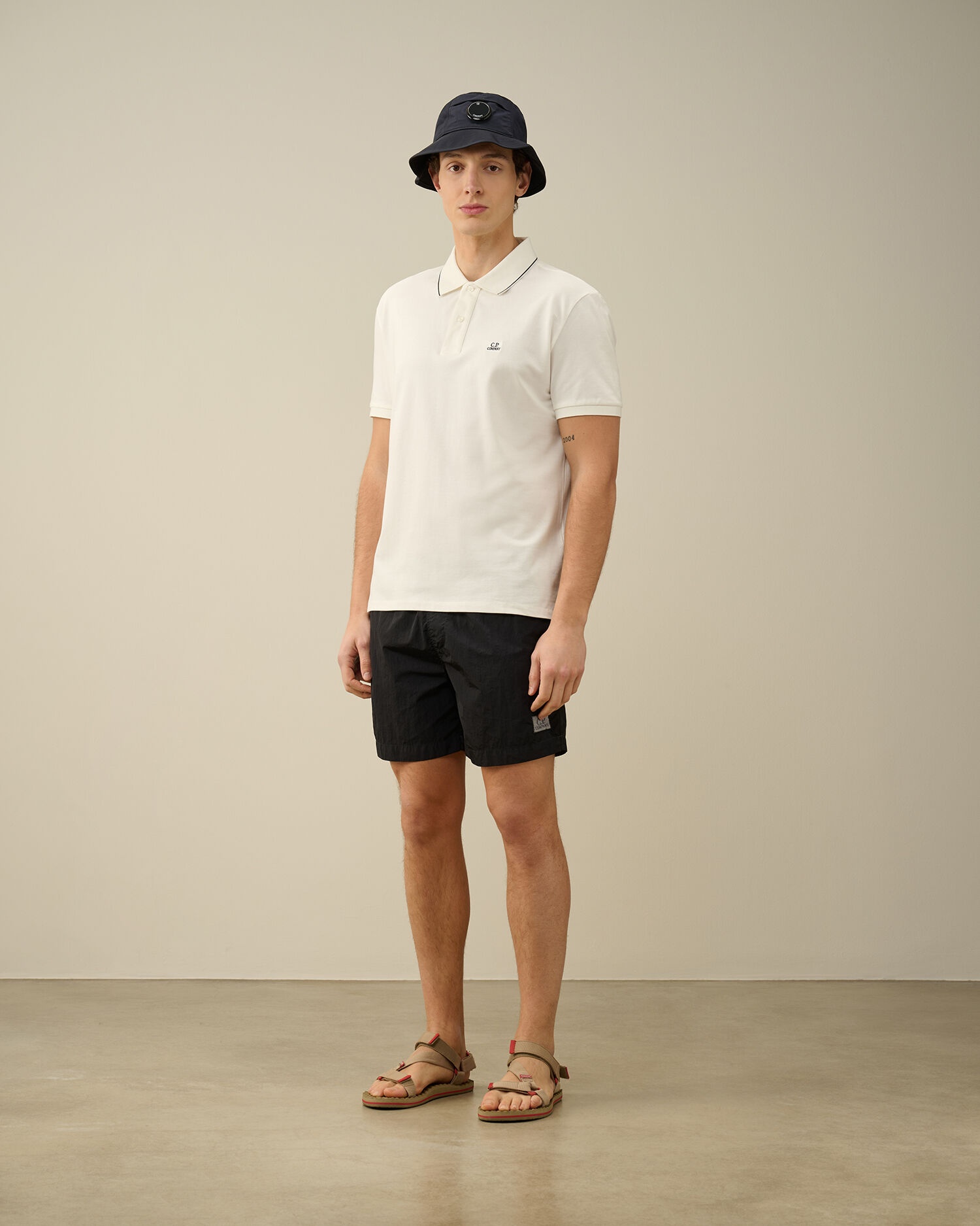 C.P. Company Eco-Chrome R Short Swim Shorts | REVERSIBLE