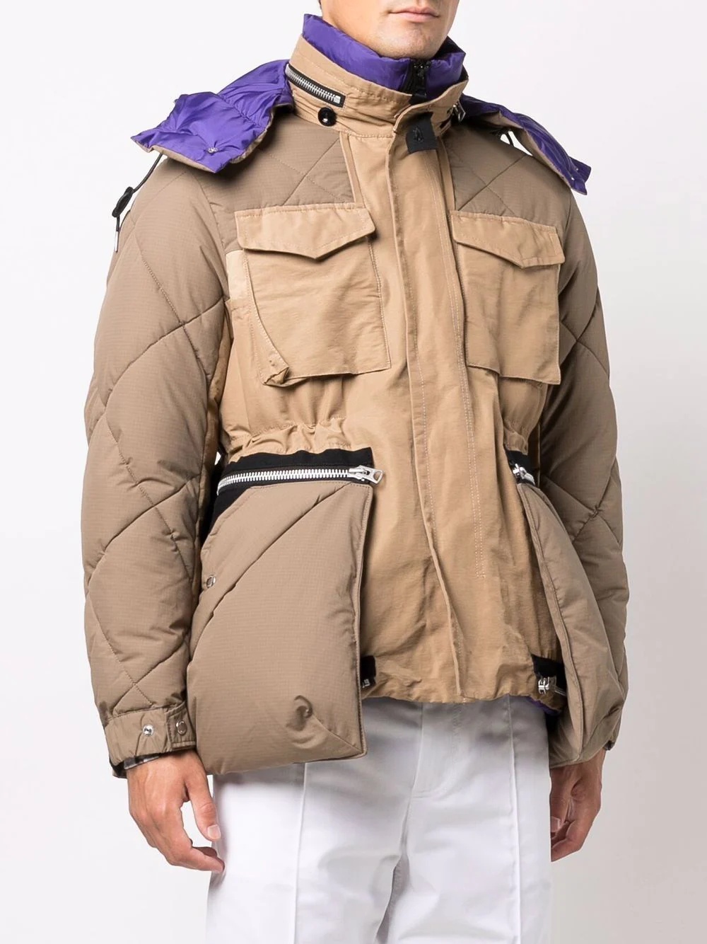 multi-pocket padded jacket - 3