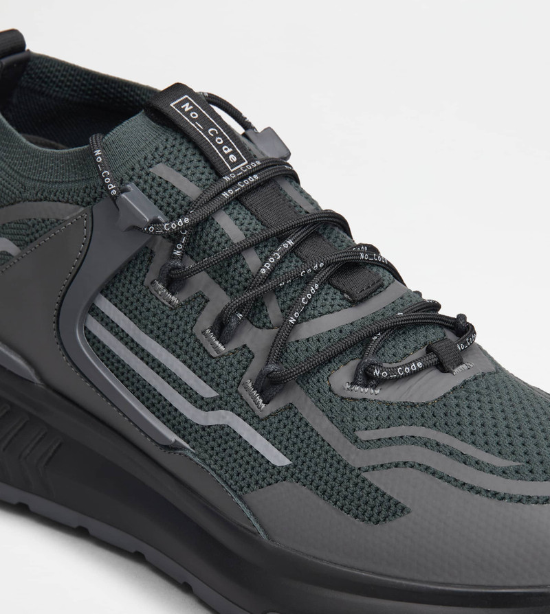 NO_CODE J IN TECHNICAL FABRIC AND LEATHER - GREEN 5