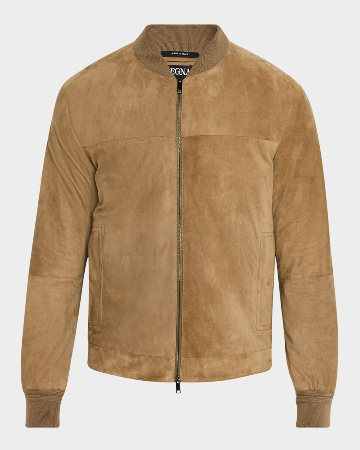 Men's Suede Full-Zip Blouson - 1