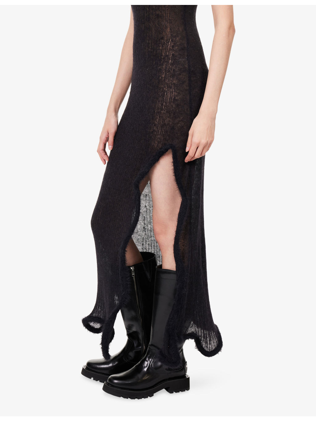 Nalin Wavy Alpaca-Blend Midi Dress - 5