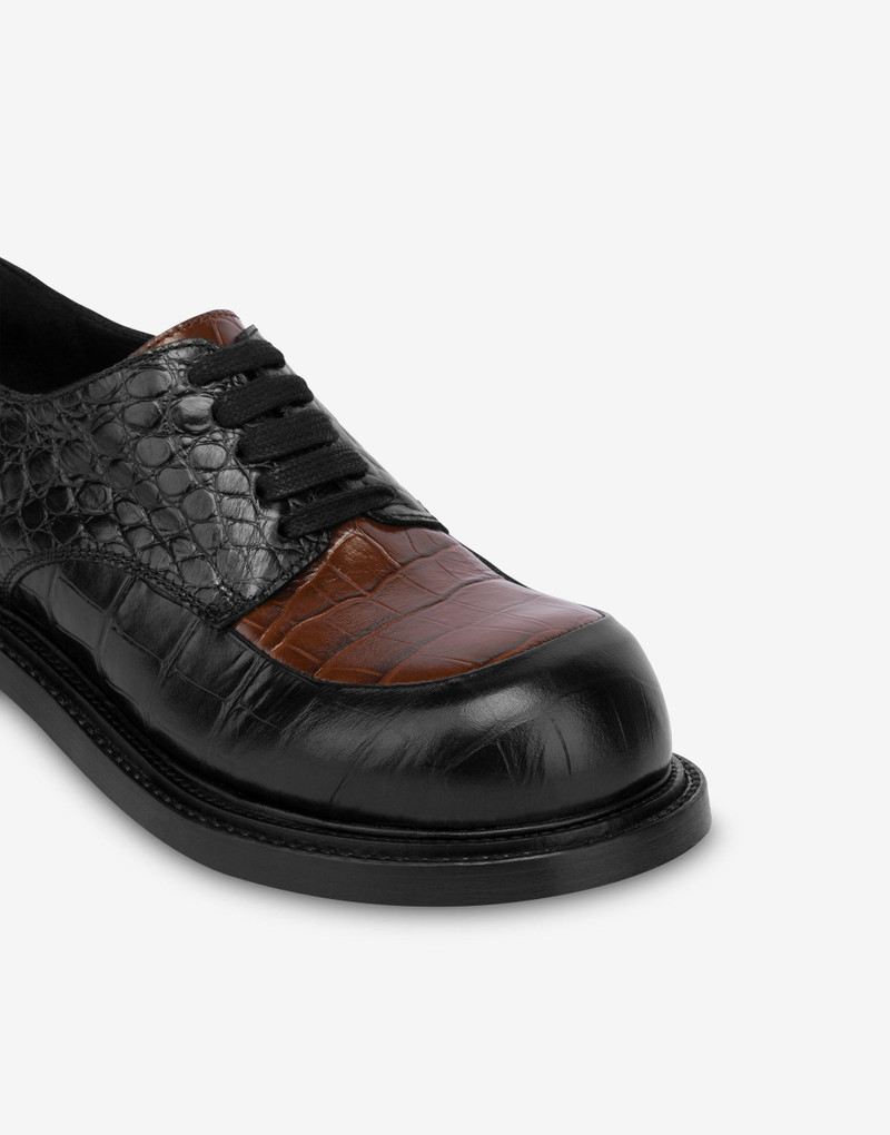 TWO-TONE BRUSHED CALFSKIN DERBY 3