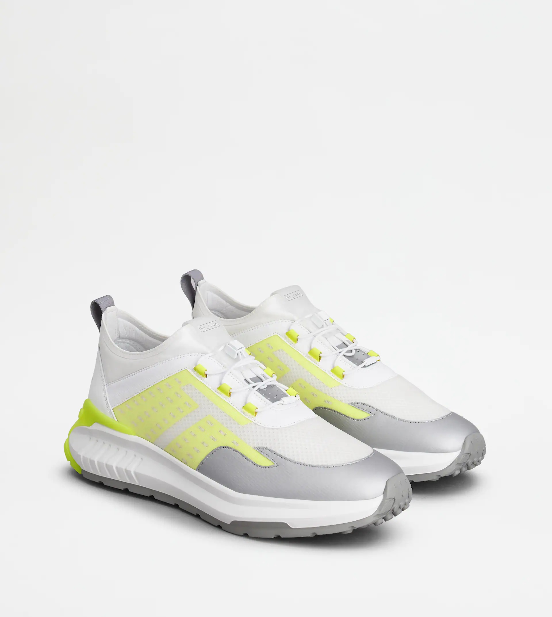 NO_CODE J IN TECHNICAL FABRIC AND LEATHER - WHITE, YELLOW - 3