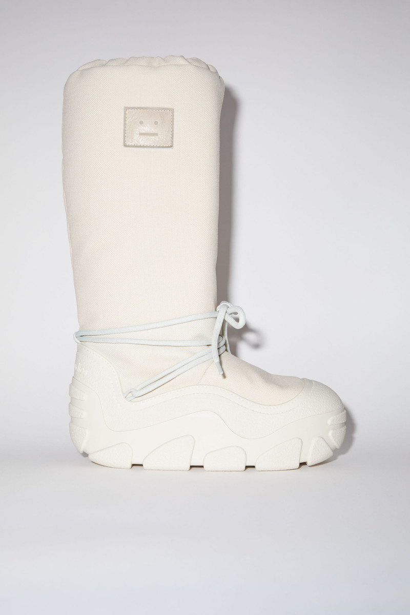 Platform snow boots - White/beige 1