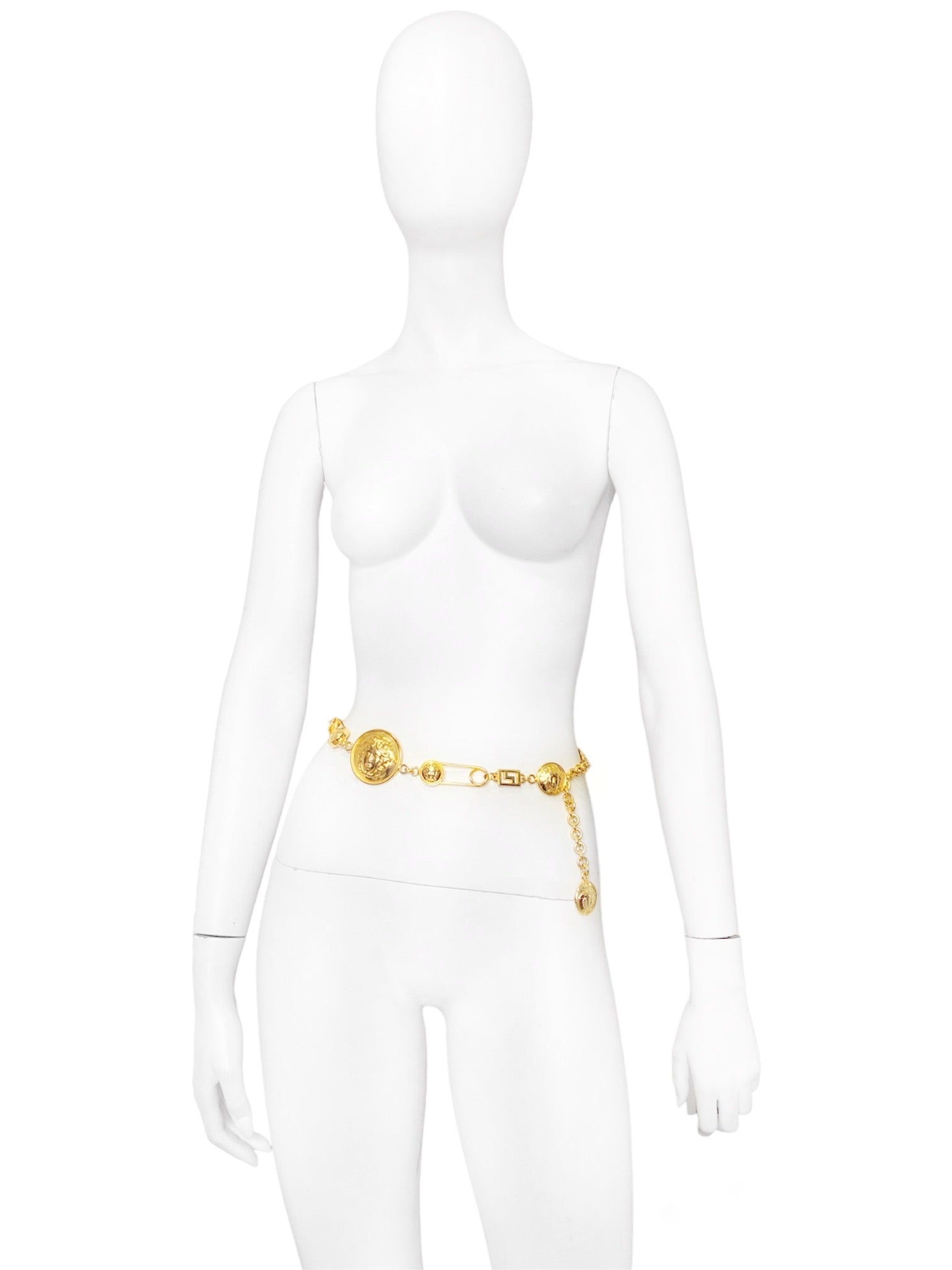 Gianni Versace Iconic Spring 1994 Gold Safety Pin Chain Belt - 8