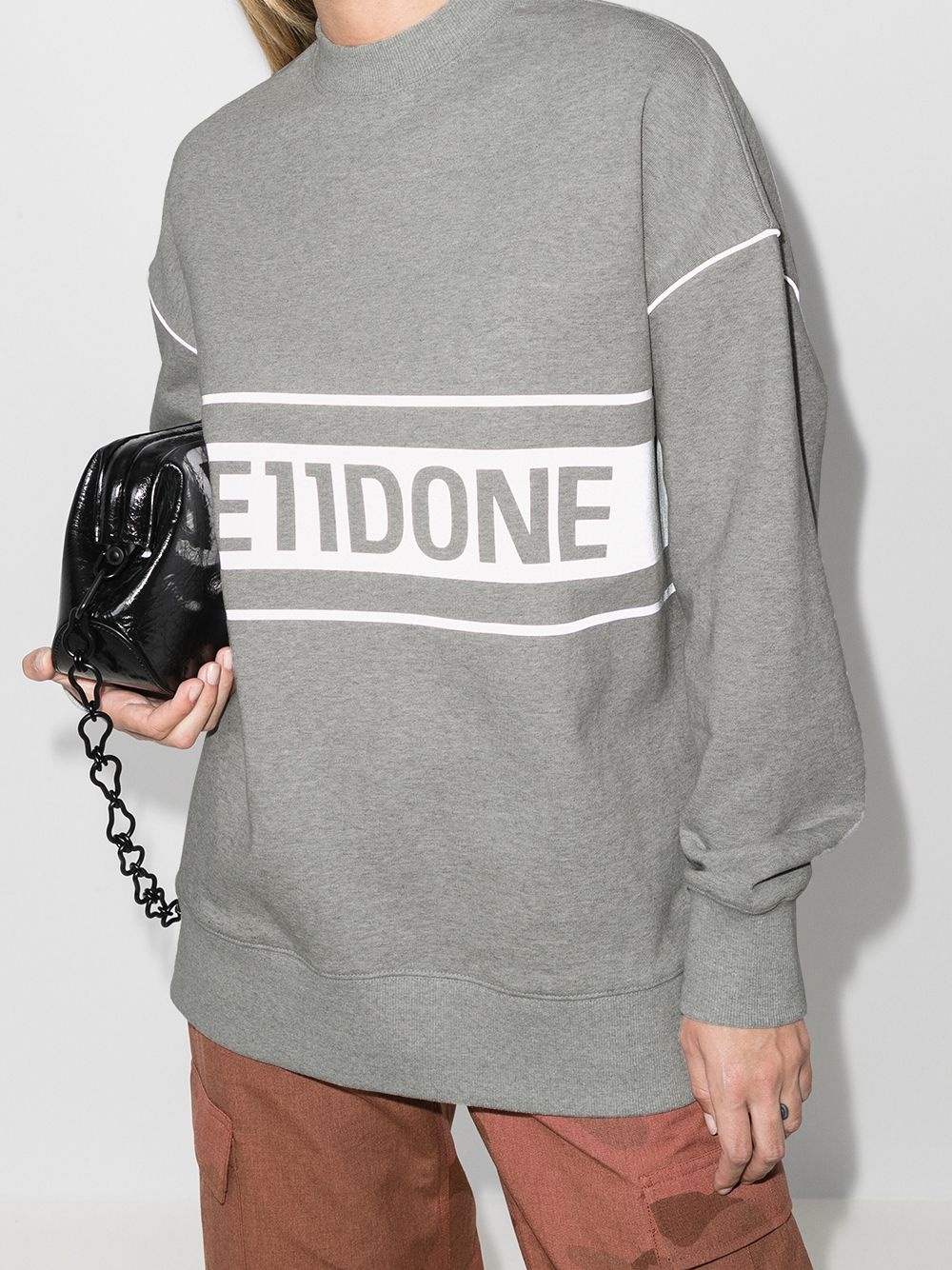 reflective-logo sweatshirt - 2