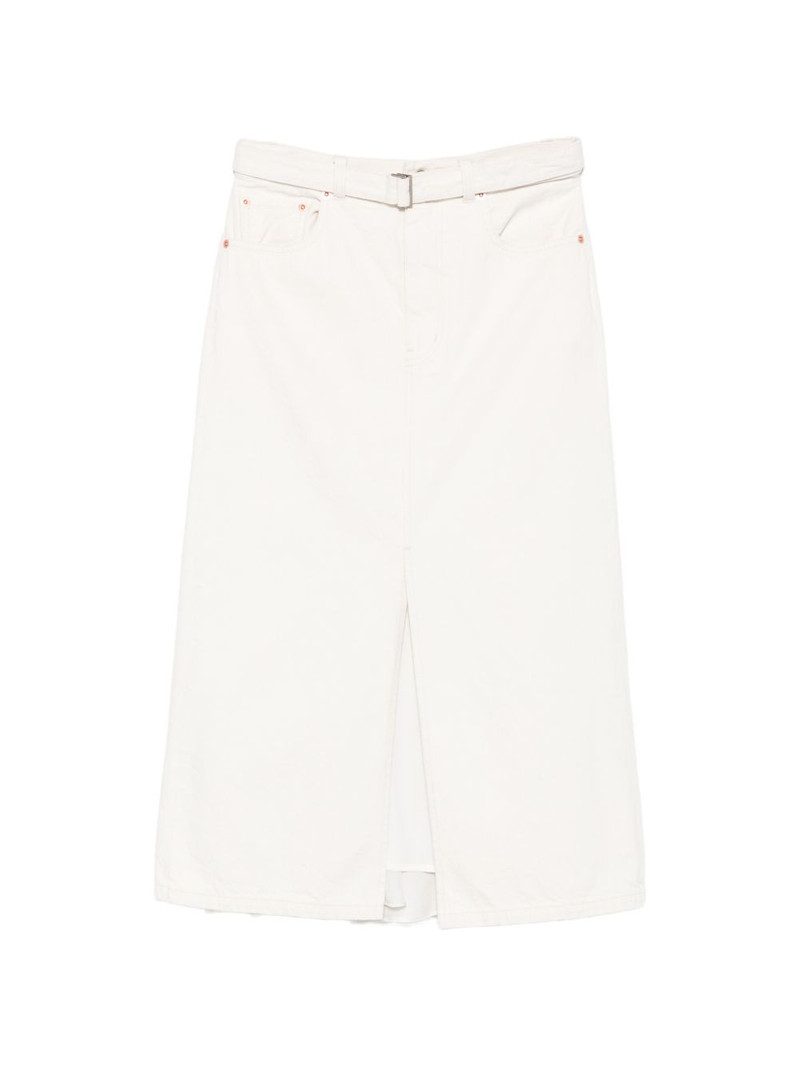 belted front-slit midi skirt 1