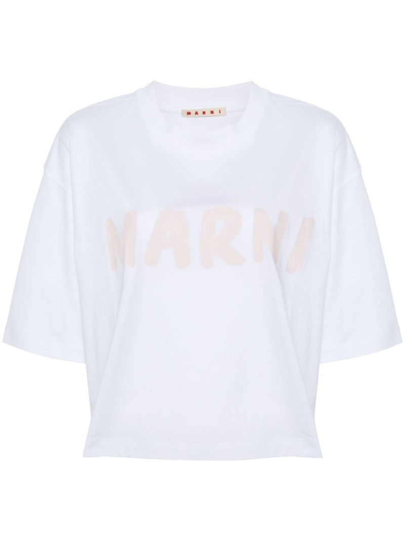 cropped organic cotton T-shirt 1