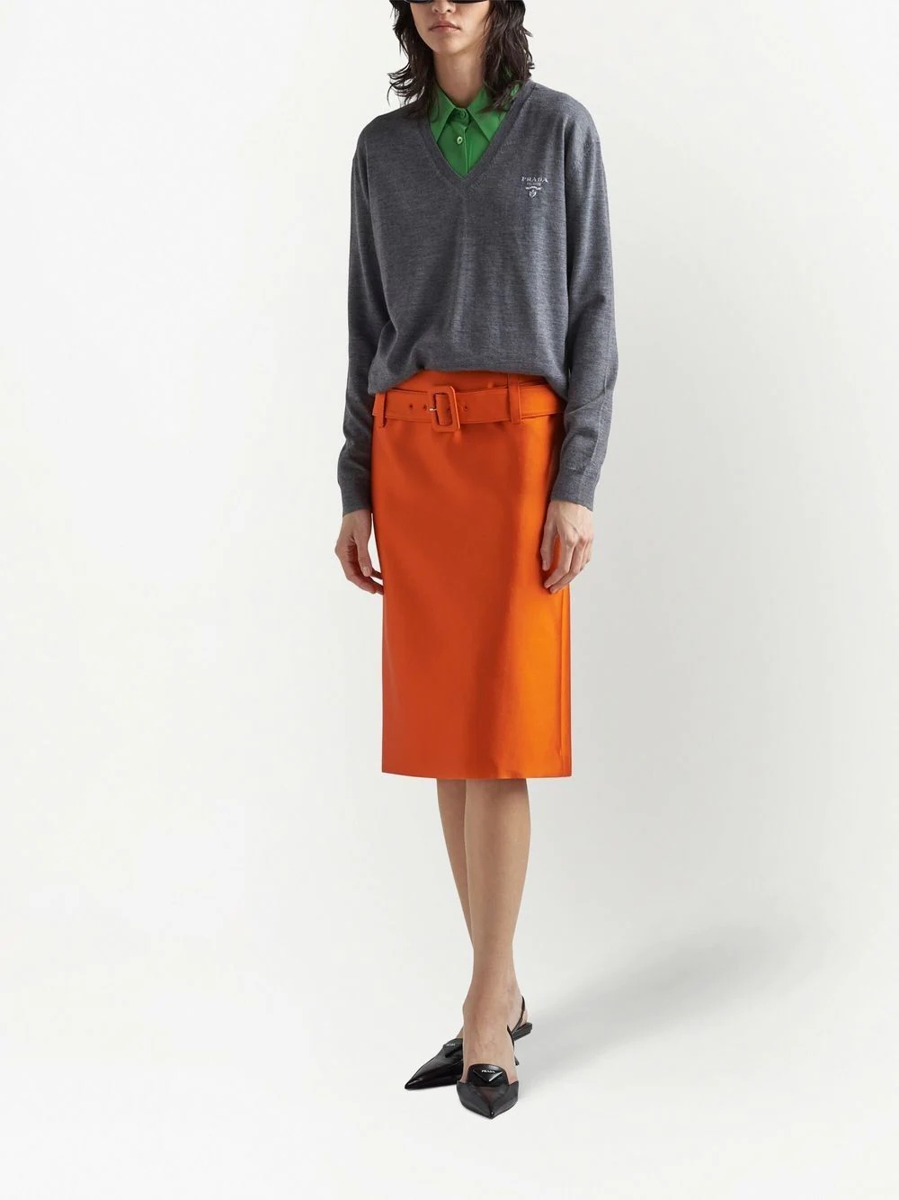 V-neck cashmere jumper - 2
