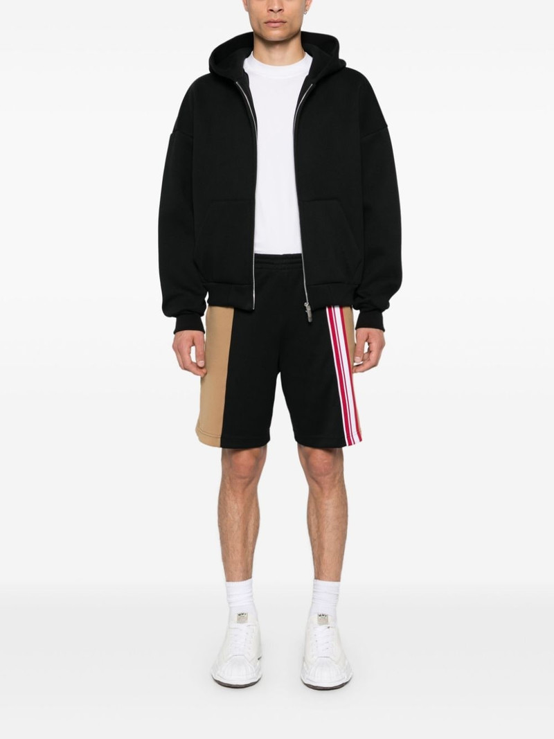 Moschino logo-patch track shorts outlook