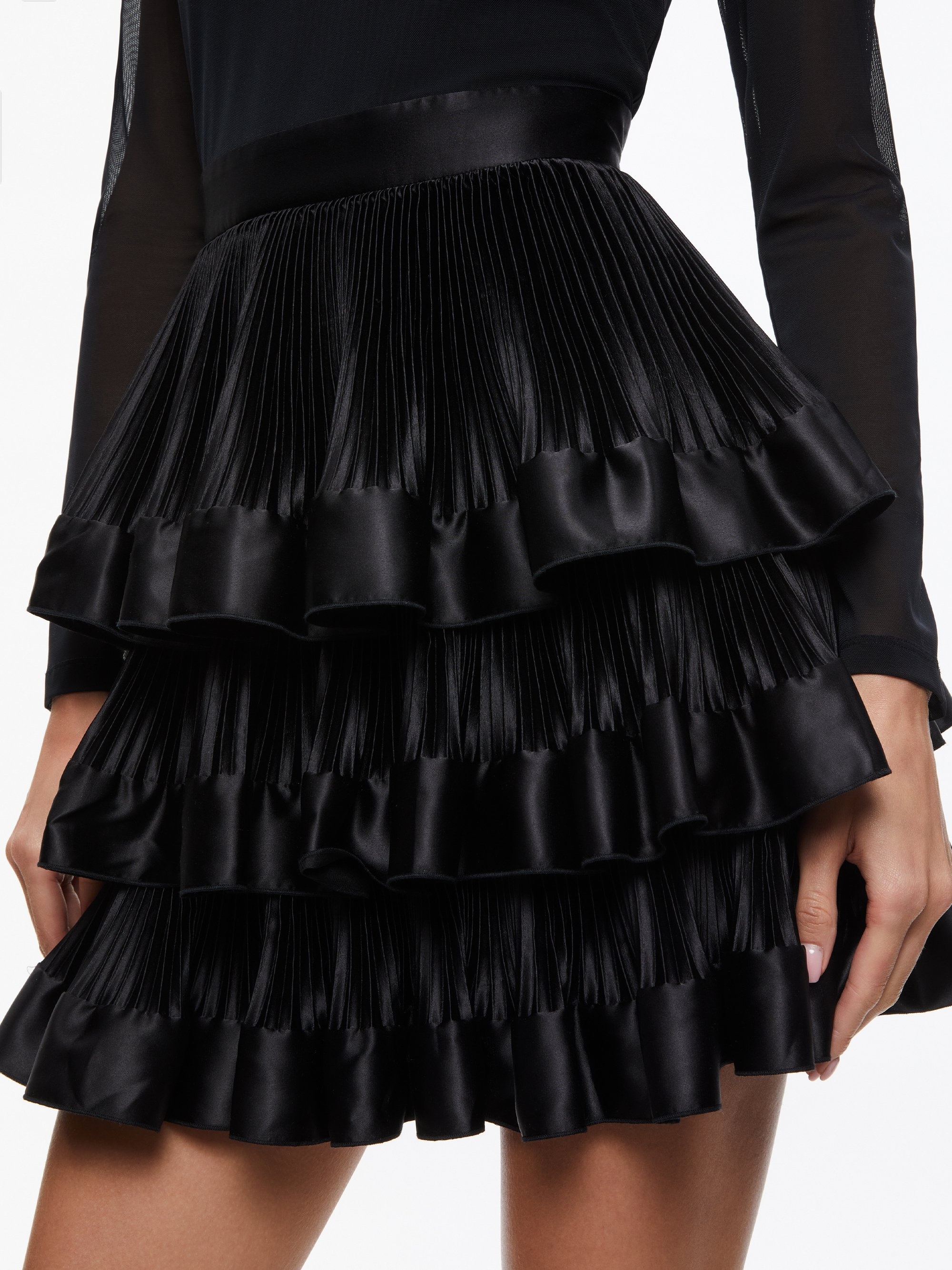 CHARA TIERED RUFFLE MINI DRESS - 4