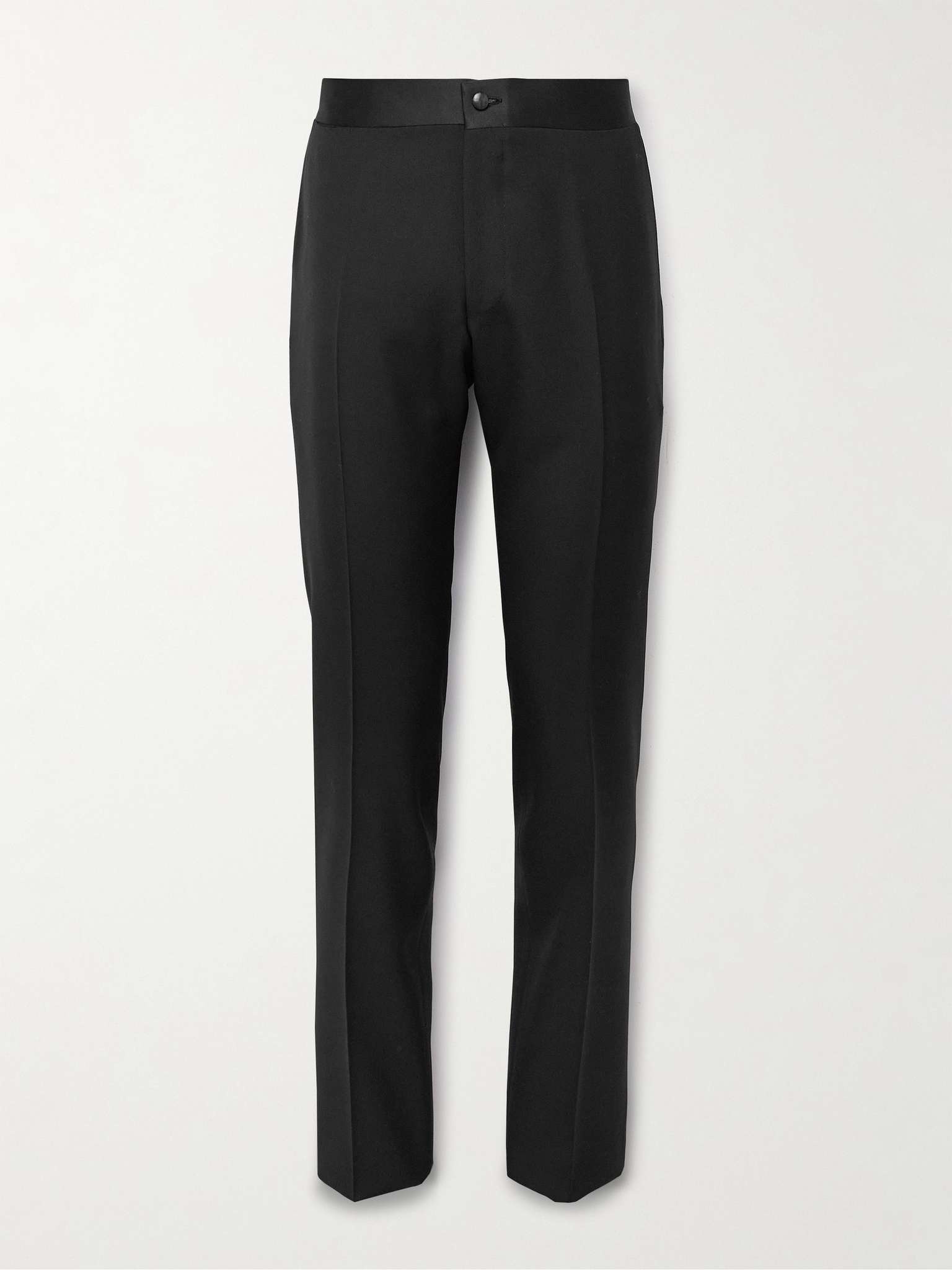 Slim-Fit Satin-Trimmed Wool Tuxedo Trousers - 1