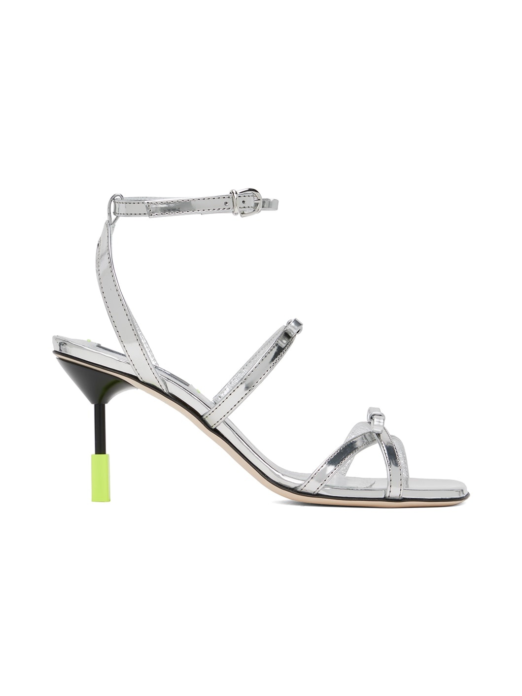 Silver Bow Heels - 1
