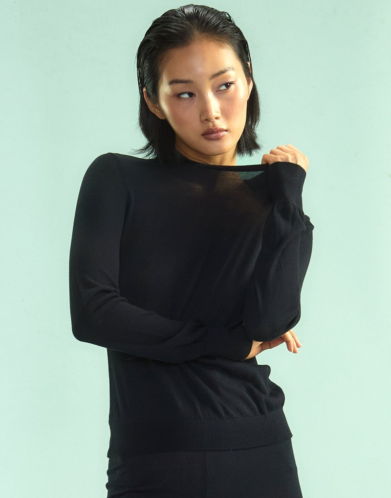 CYNTHIA ROWLEY Aspen Crewneck Knit Top outlook