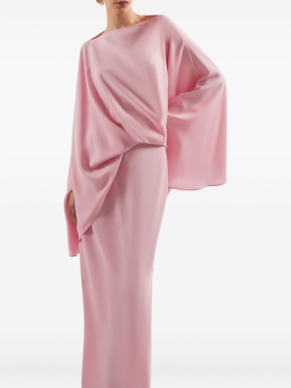 Eolia cape-sleeve maxi dress - 4