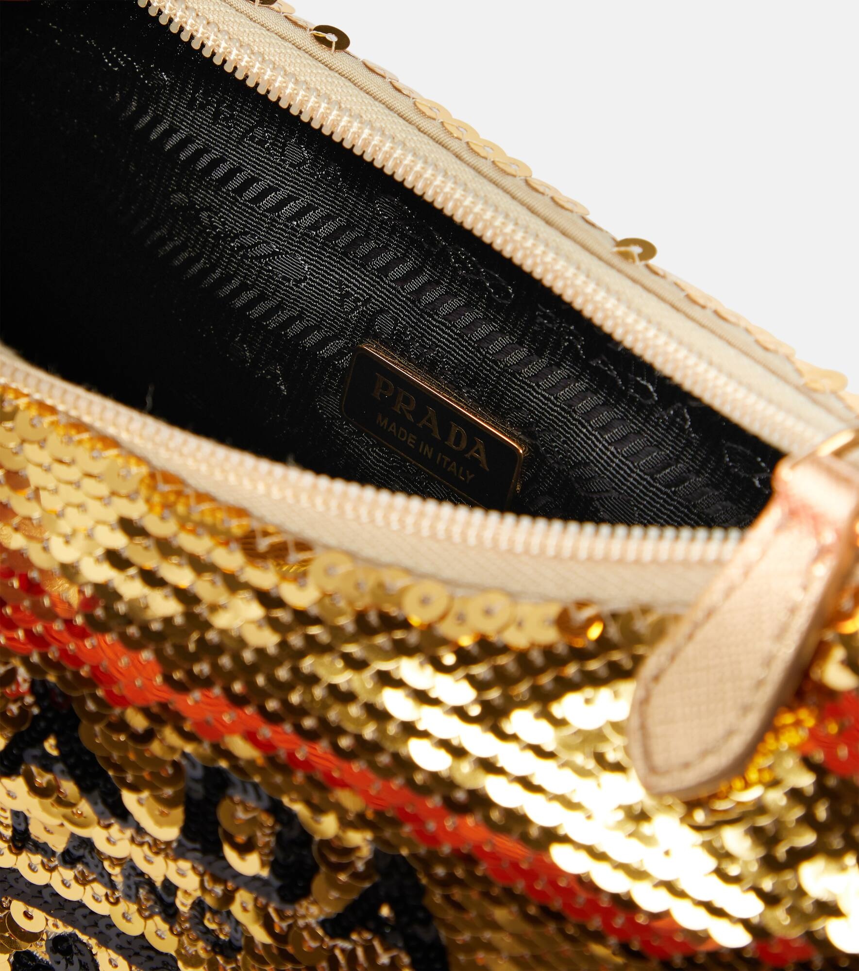 Re-Edition 2000 Mini sequined shoulder bag - 3