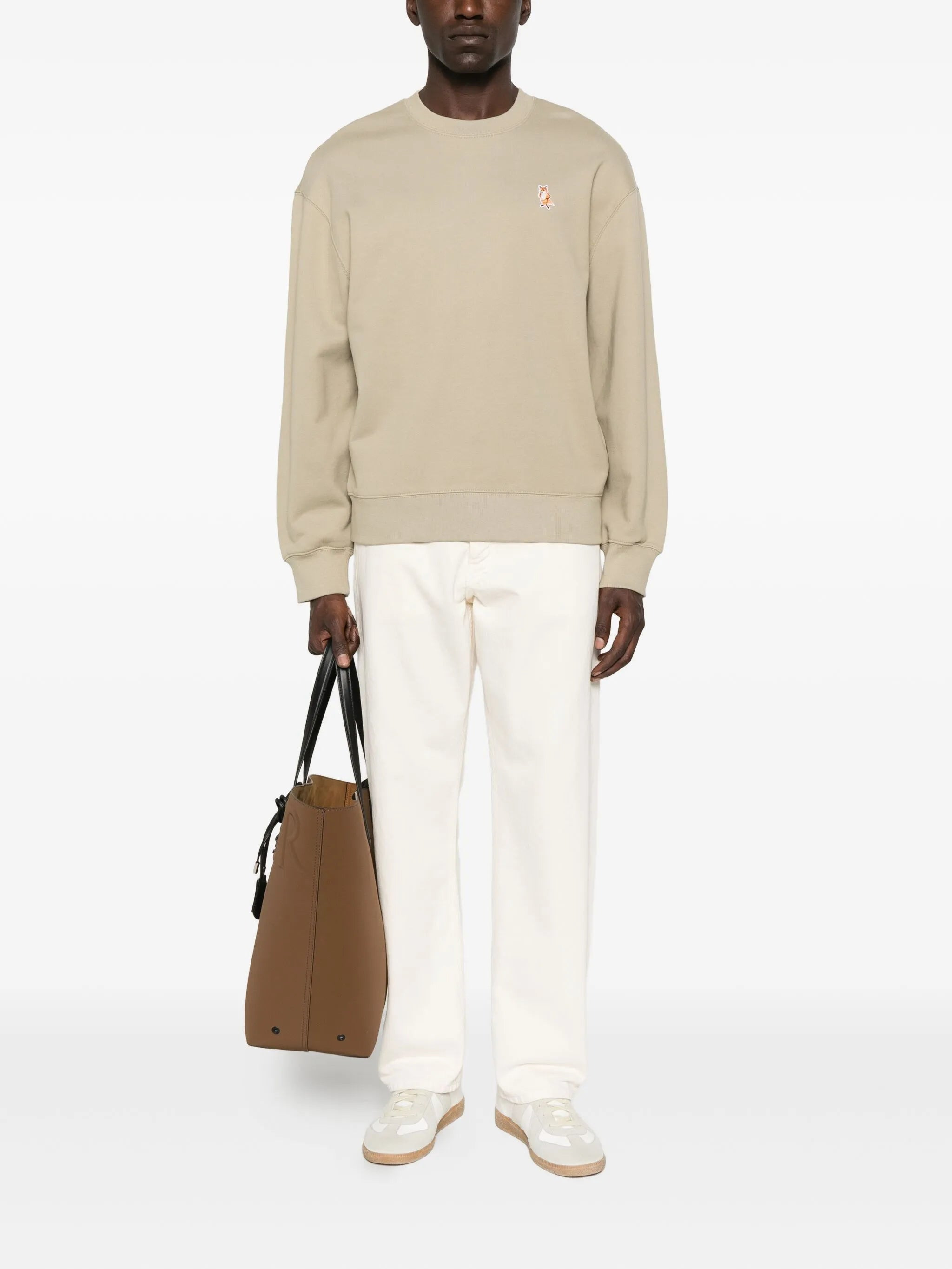 Maison Kitsuné Logo-embroidered Cotton Sweatshirt - 4
