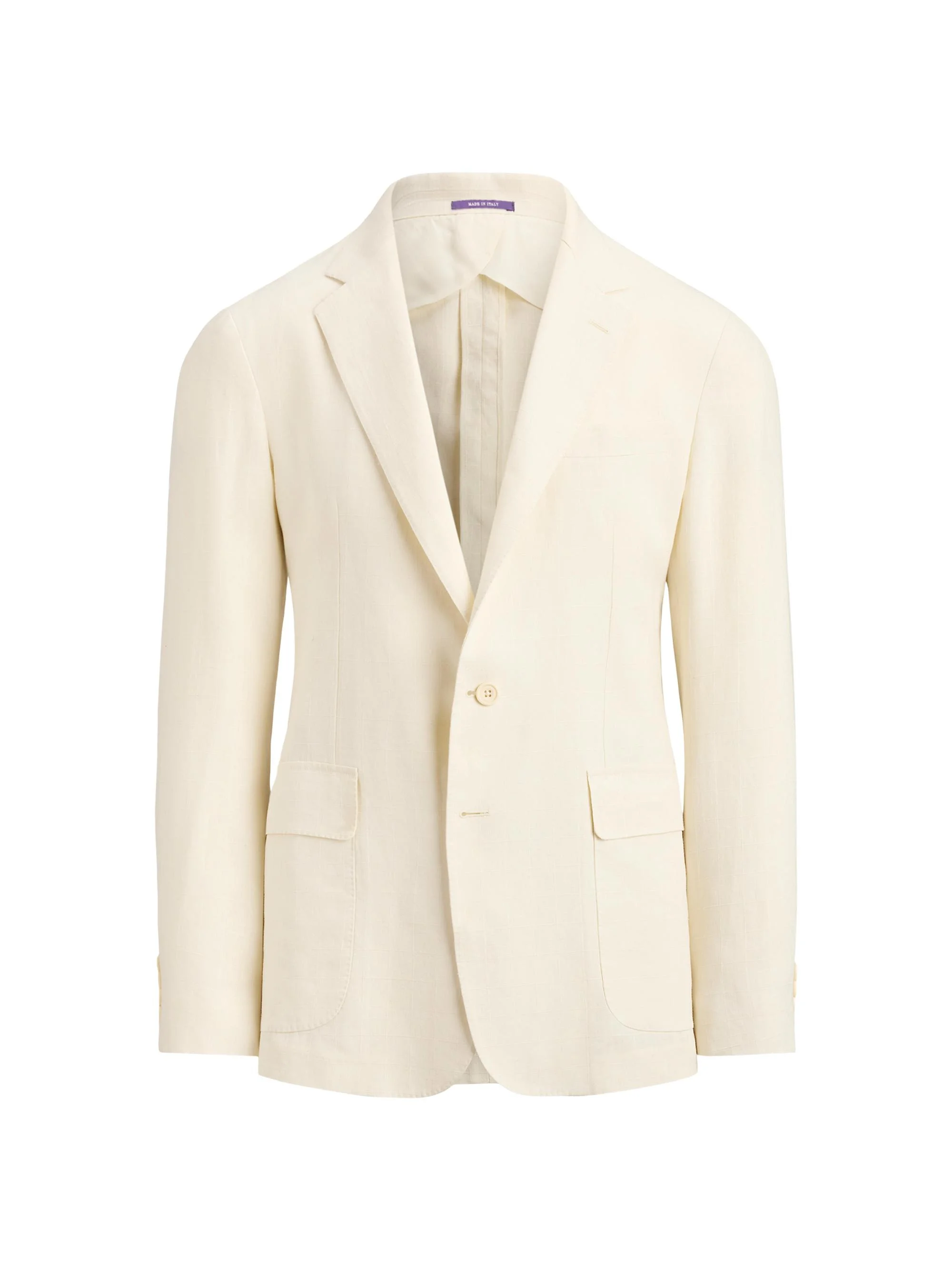 Men's Hadley Hand-Tailored Linen Suit Jacket - Classic Cream - 1