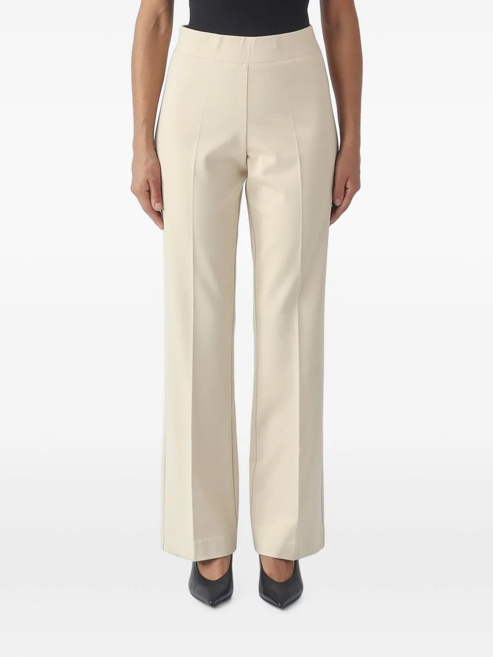 pressed-crease tailored trousers - 1