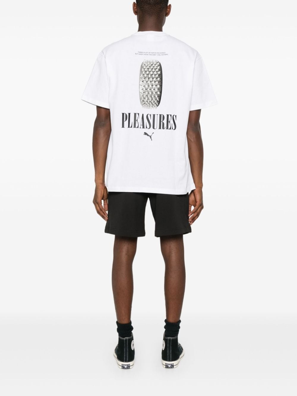 x PLEASURES embroidered-logo T-shirt - 2