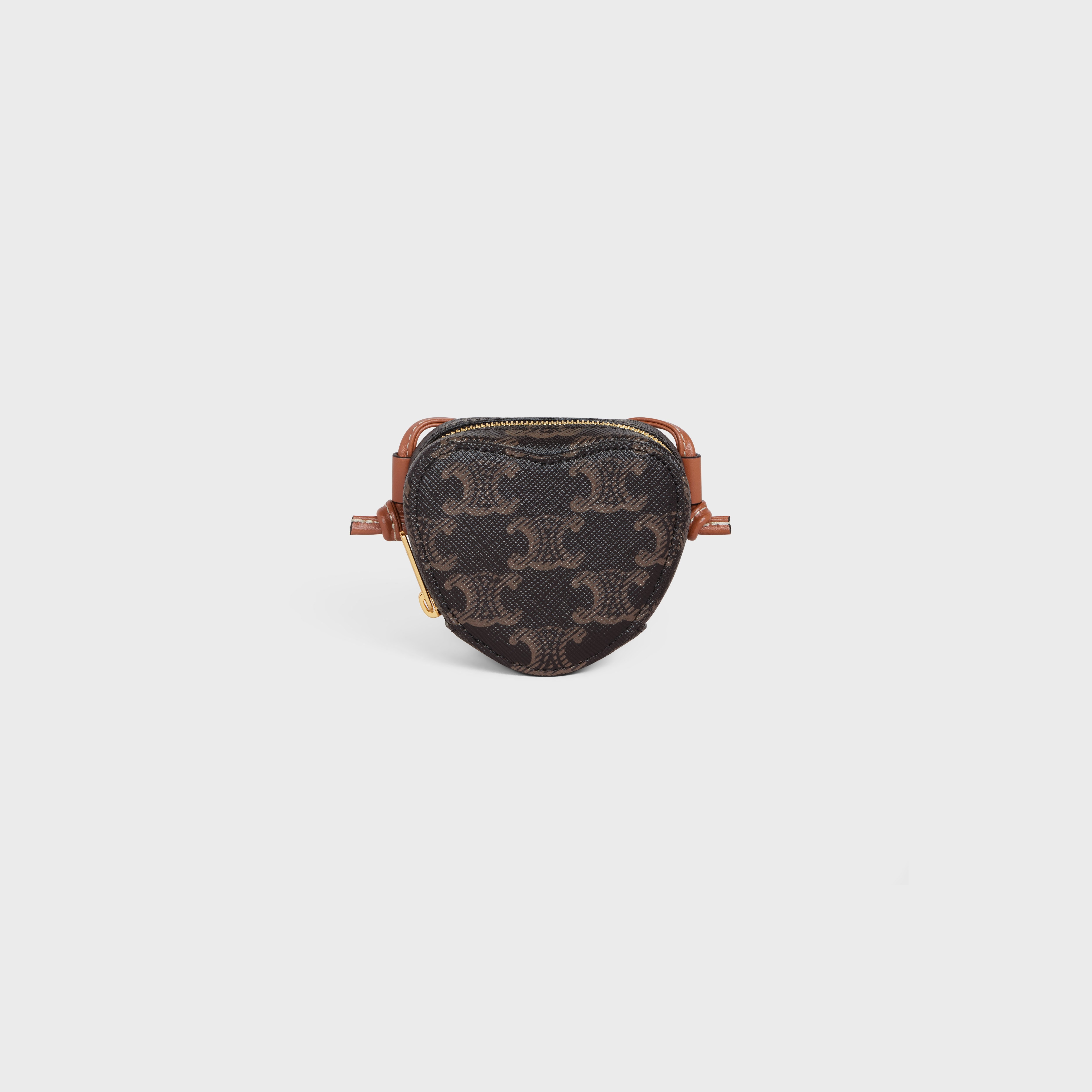 CROSSBODY MICRO HEART in triomphe canvas - 1
