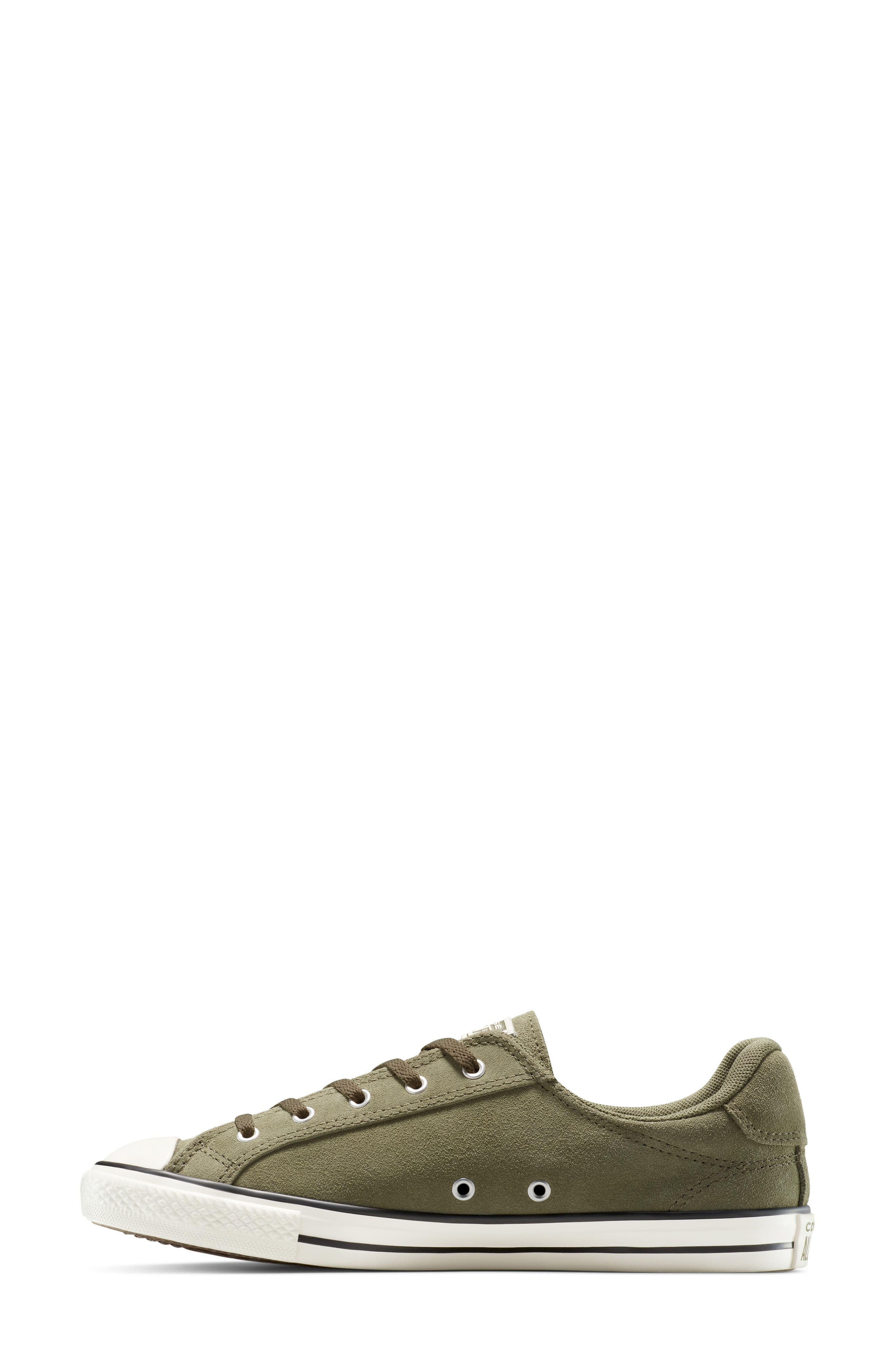 Converse Chuck Taylor All Stair Dainty Suede Sneaker in Utility/Egret/Utility at Nordstrom - 7