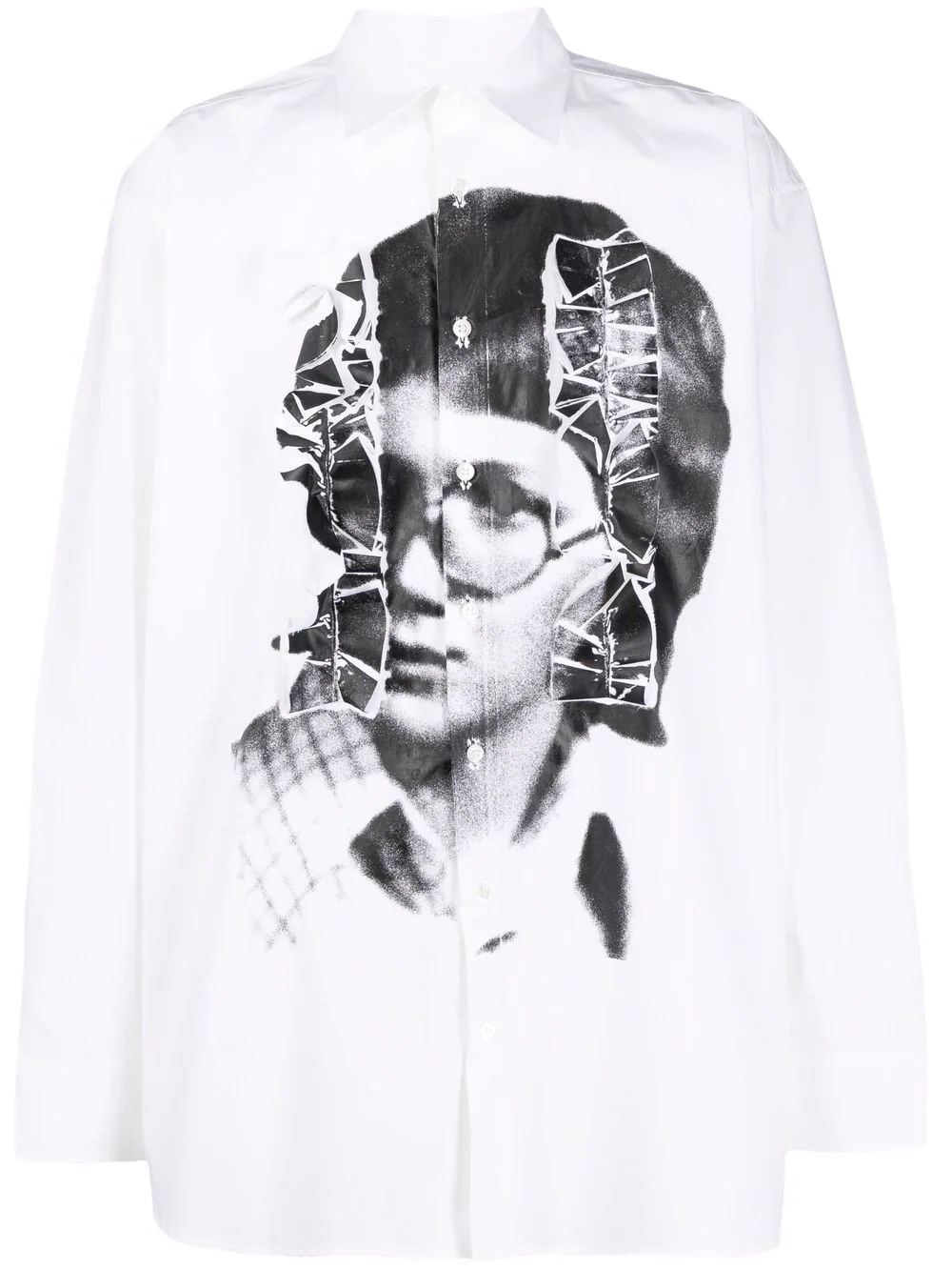 photograph-print long-sleeve shirt - 1