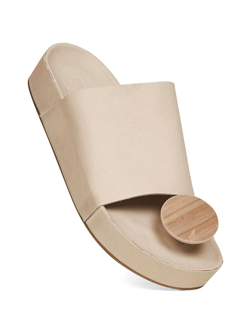 UMA WANG round-detail sandals outlook