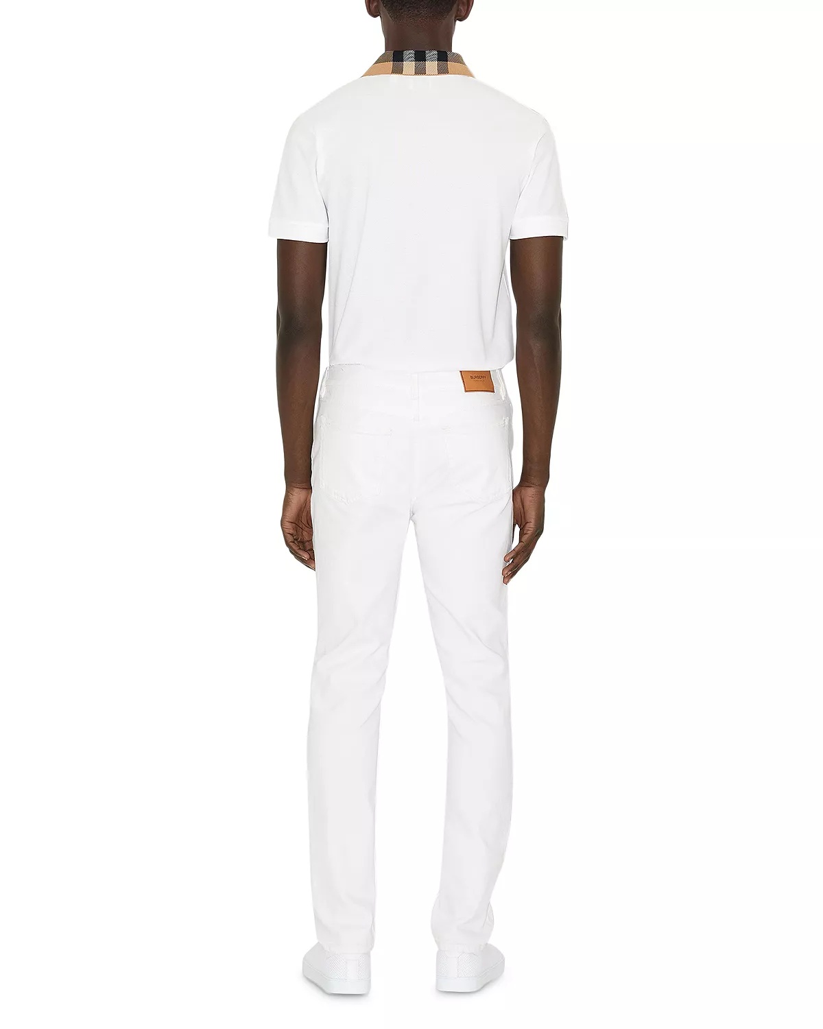 Cody Cotton Piqué Check Collar Slim Fit Polo Shirt - 4