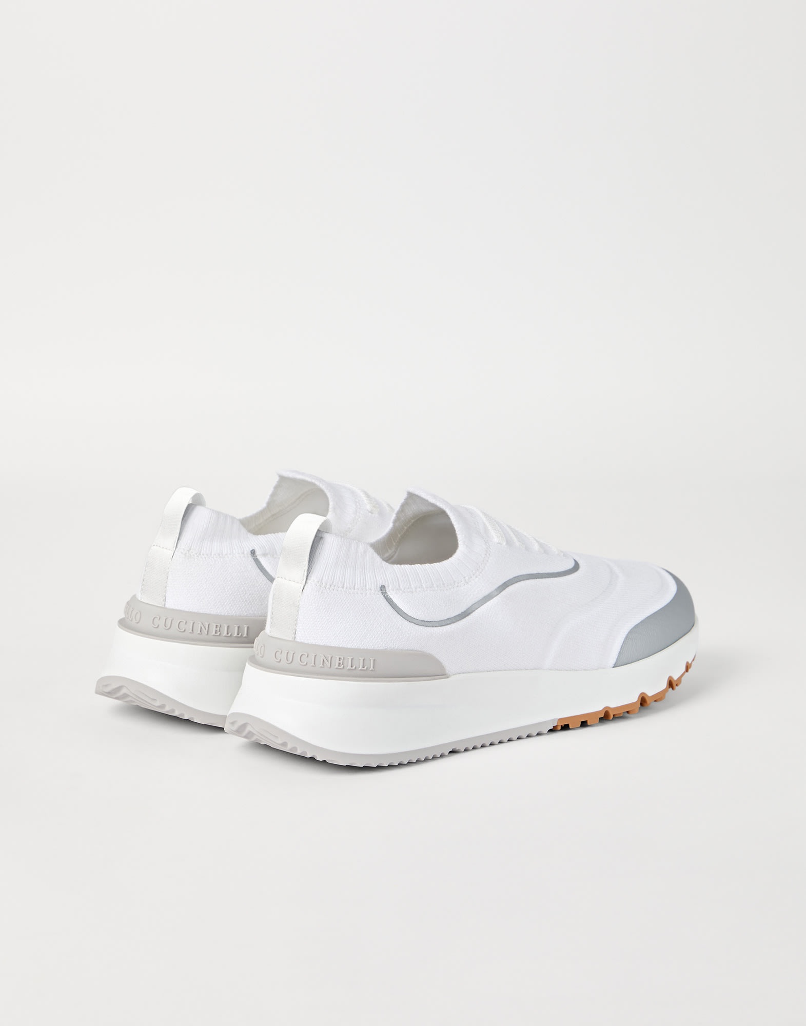 Techno cotton knit runners with heat-bonded details - 2