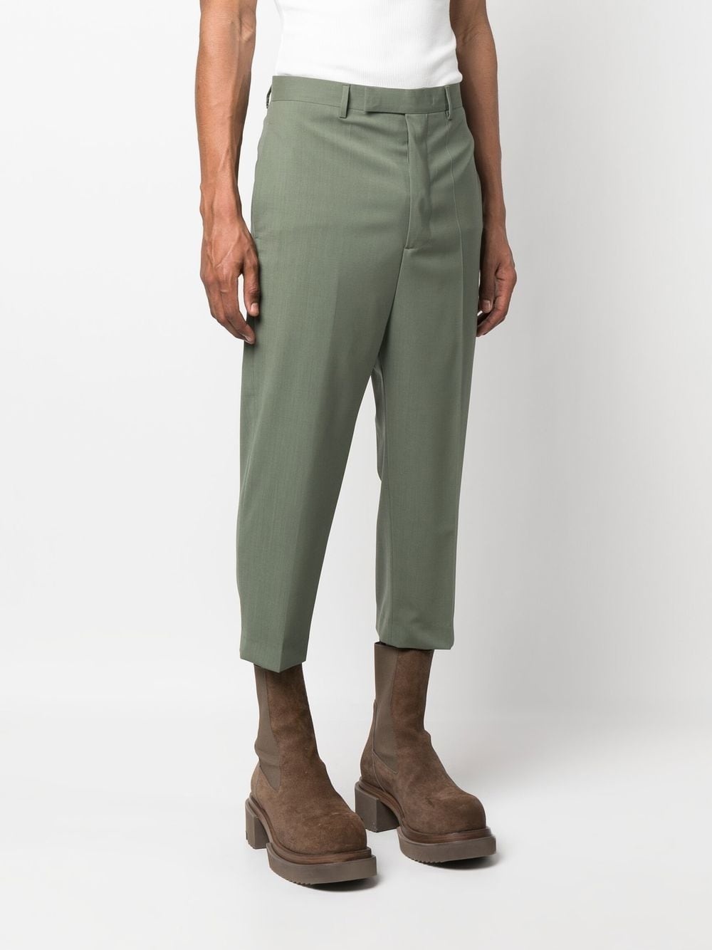 slim-cut leg trousers - 3