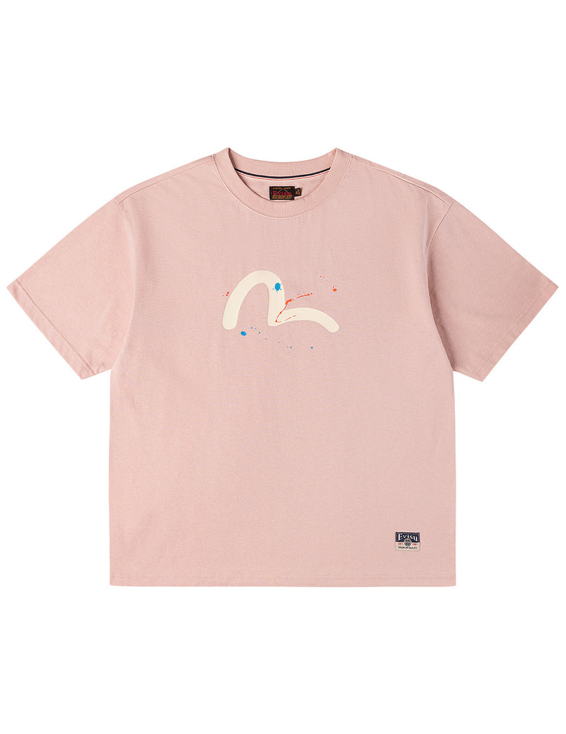 EVISU Seagull Daicock Print Splash T-shirt outlook
