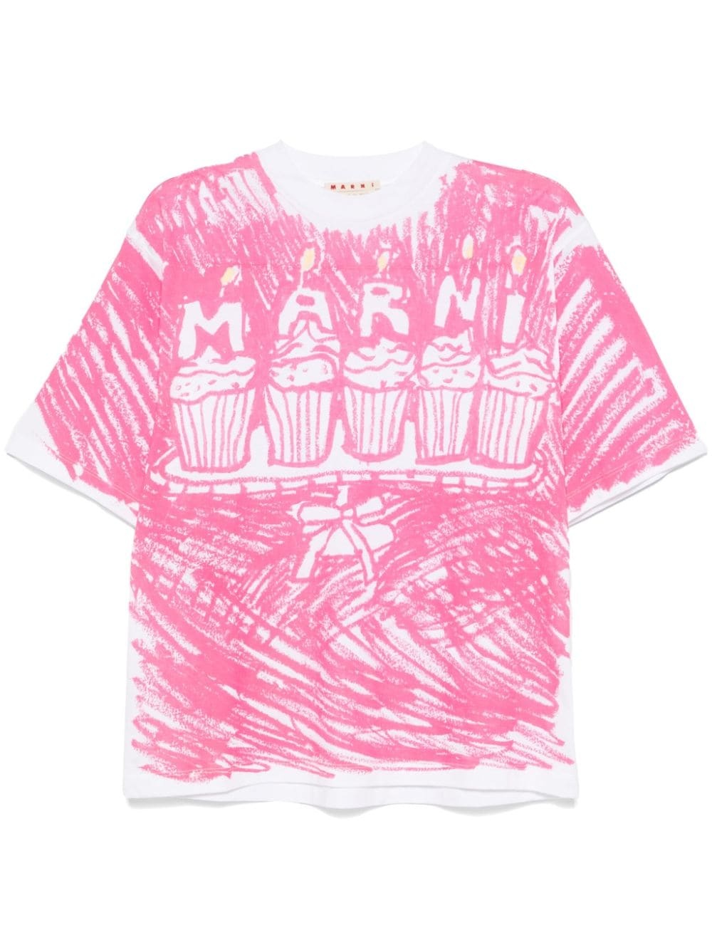 illustration-print T-shirt - 1