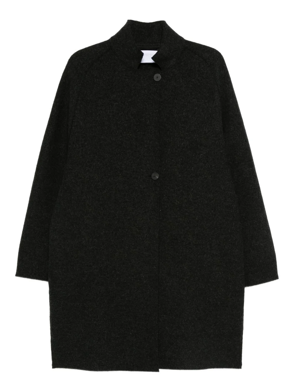 single-breasted wool coat - 1