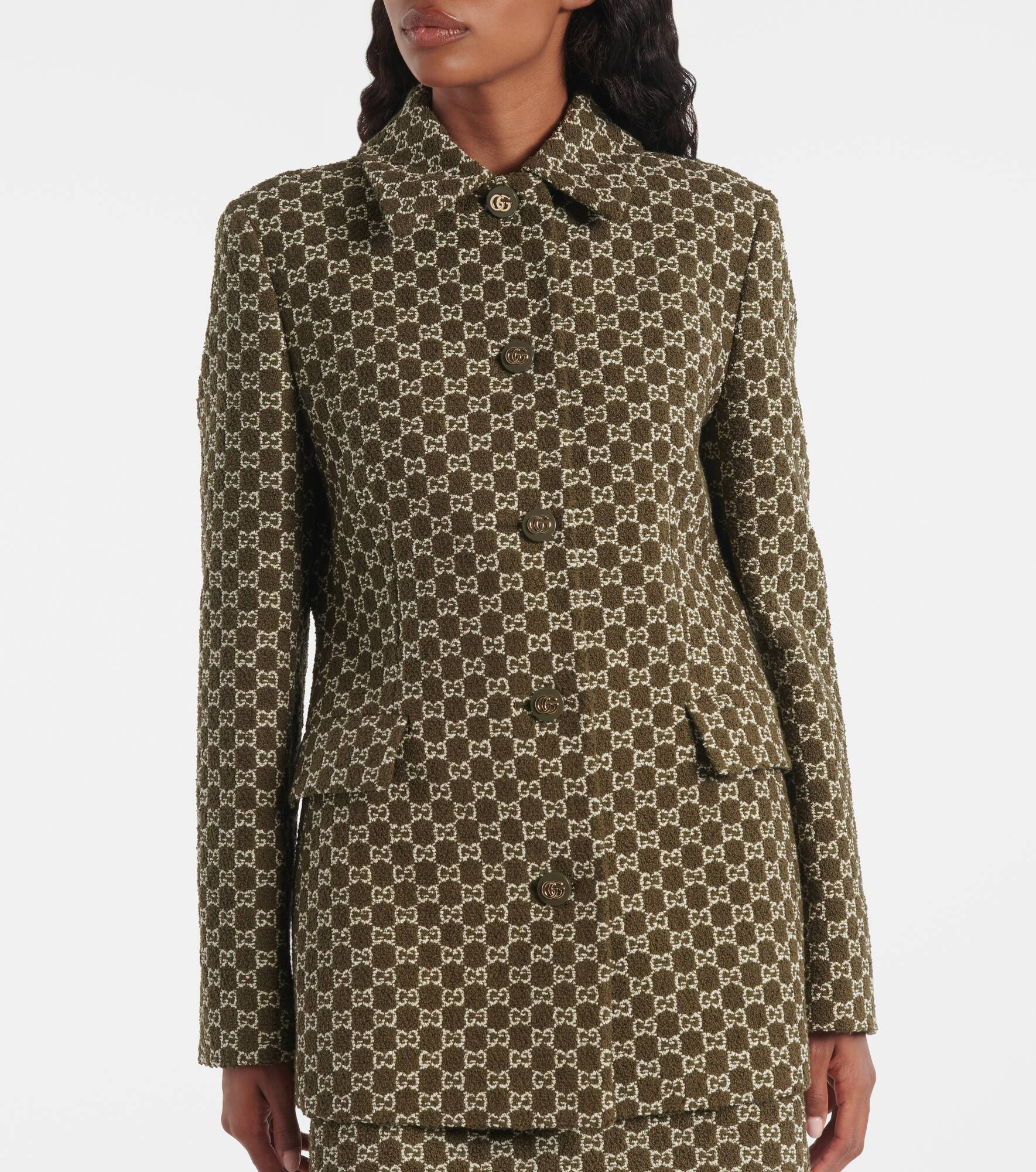 GG tweed blazer - 7