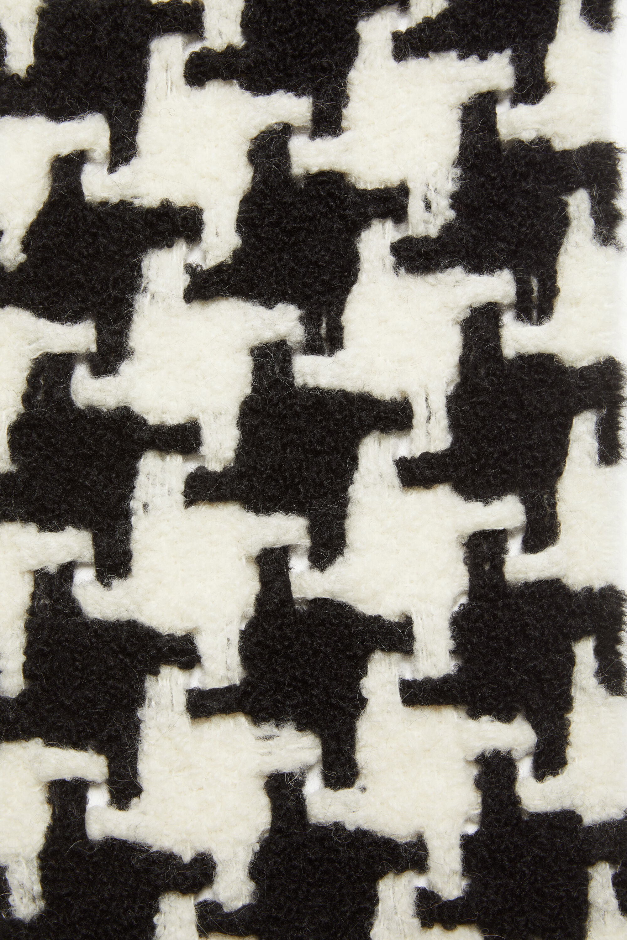 Houndstooth scarf - White/black - 5