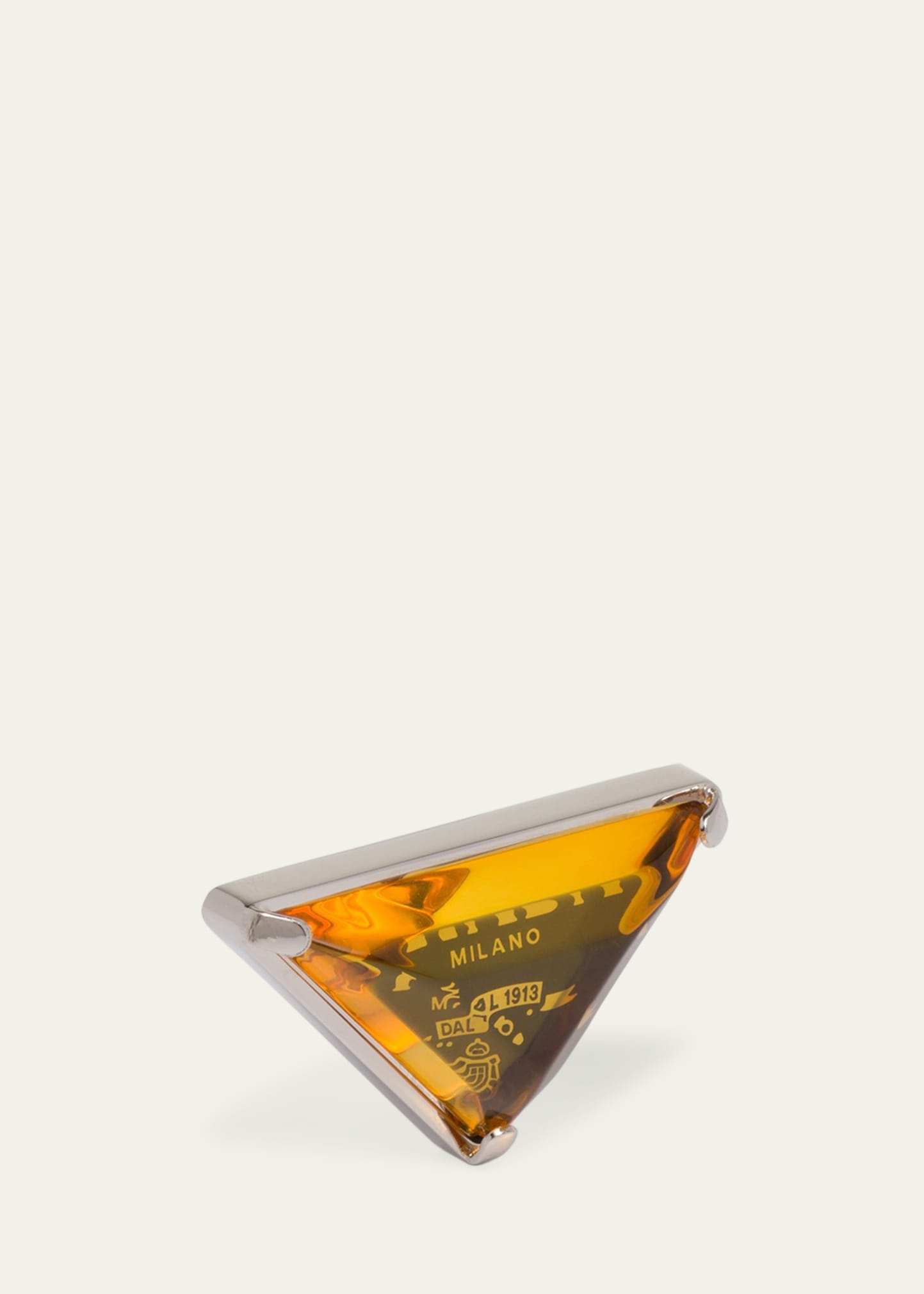 Triangle Embellished Clip Earrings - 3