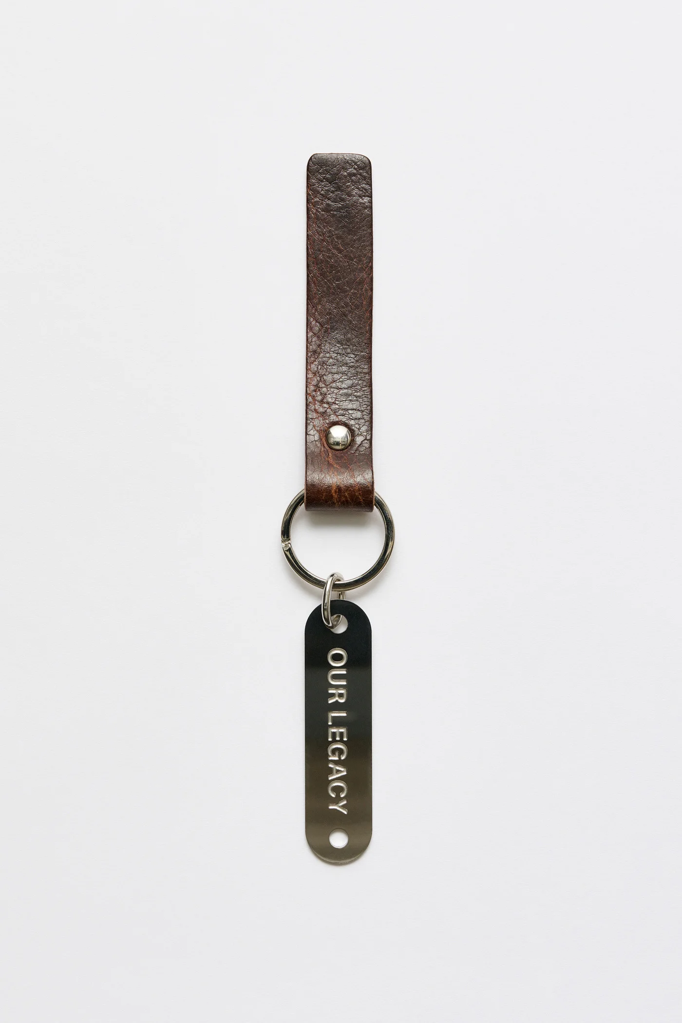 Ring Keyring Brown Leather - 1