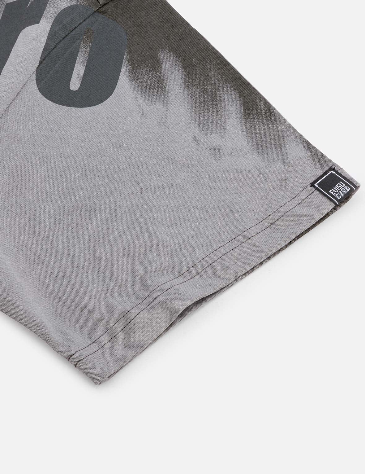 Tie-dye Logo and Slogan Print Oversized T-shirt - 11